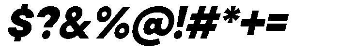 Noverion Slab Black Slanted Font OTHER CHARS