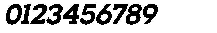 Noverion Slab Bold Slanted Font OTHER CHARS