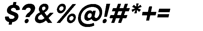 Noverion Slab Bold Slanted Font OTHER CHARS