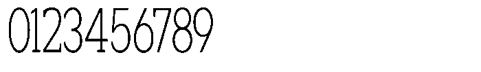 Noverion Slab Extra Light Condensed Font OTHER CHARS