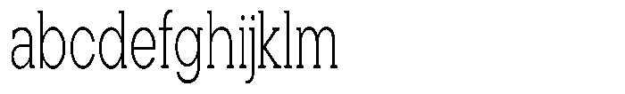 Noverion Slab Extra Light Condensed FONT