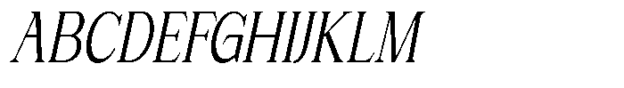 Noveris Forma Condensed Slant Font UPPERCASE