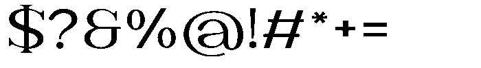 Noveris Forma Expanded Font OTHER CHARS