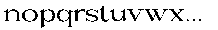 Noveris Forma Expanded Font LOWERCASE