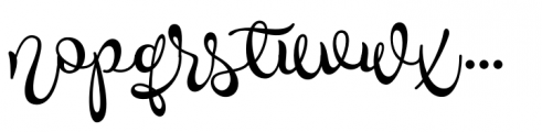 Novety Script Bold Font LOWERCASE