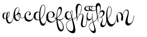 Novety Script Regular Font LOWERCASE