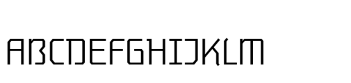 Novice EF Regular Ext Font UPPERCASE