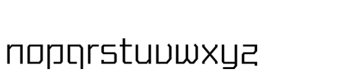 Novice EF Regular Ext Font LOWERCASE