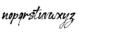 Novigirl brush Regular Font LOWERCASE