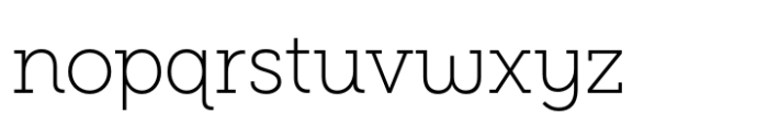 Novus Thin Font LOWERCASE