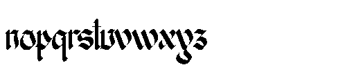 Nowdart Bleed Nowdart Regular Font LOWERCASE