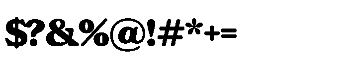 Nowstalgic Alt Black Font OTHER CHARS