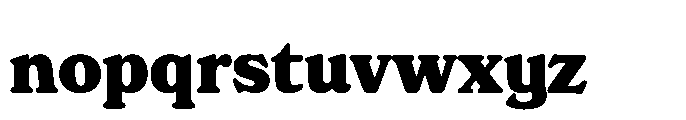 Nowstalgic Alt Black Font LOWERCASE