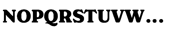 Nowstalgic Black Font UPPERCASE