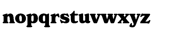 Nowstalgic Black Font LOWERCASE