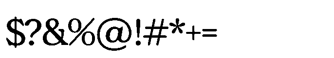 Nowstalgic Light Font OTHER CHARS