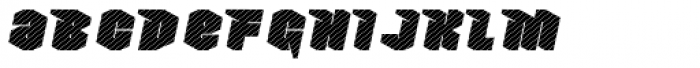 Nowy Geroy 4F Stripes Italic Font LOWERCASE