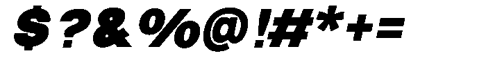 Nox Eternis Black Italic Font OTHER CHARS