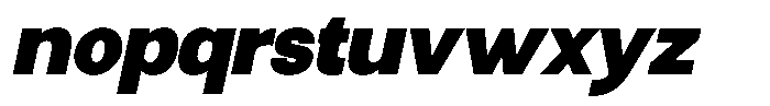 Nox Eternis Black Italic Font LOWERCASE