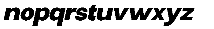Nox Eternis Heavy Italic Font LOWERCASE