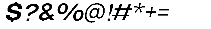 Nox Eternis News Italic Font OTHER CHARS