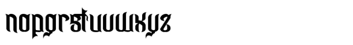 Noxfreatus Font LOWERCASE