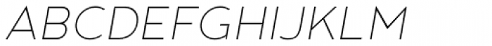 Noyh ExtraLight Italic Font UPPERCASE