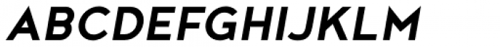 Noyh Geometric Bold Italic Font UPPERCASE