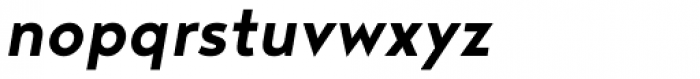 Noyh Geometric Bold Italic Font LOWERCASE