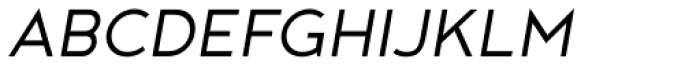 Noyh Geometric SemiLight Italic Font UPPERCASE