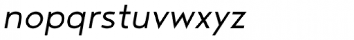 Noyh Geometric SemiLight Italic Font LOWERCASE