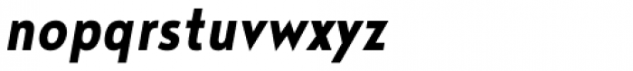 Noyh Geometric Slim Bold Italic Font LOWERCASE
