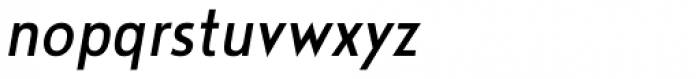 Noyh Geometric Slim Italic Font LOWERCASE