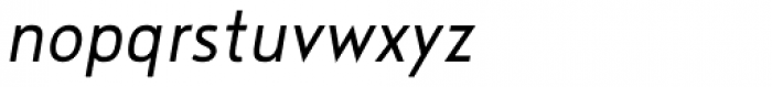 Noyh Geometric Slim Semi Light Italic Font LOWERCASE