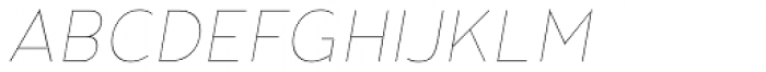Noyh Geometric Slim Thin Italic Font UPPERCASE