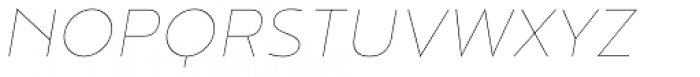 Noyh Geometric Thin Italic Font UPPERCASE