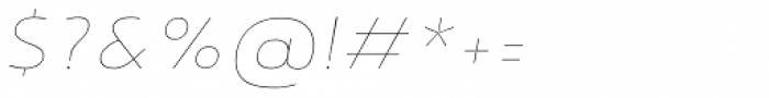 Noyh R Thin Italic Font OTHER CHARS