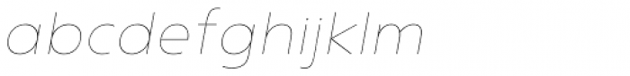 Noyh R Thin Italic Font LOWERCASE