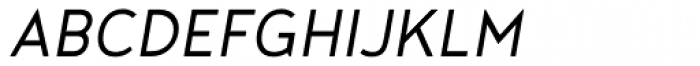 Noyh Slim SemiLight Italic Font UPPERCASE