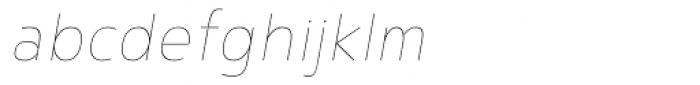 Noyh Slim Thin Italic Font LOWERCASE
