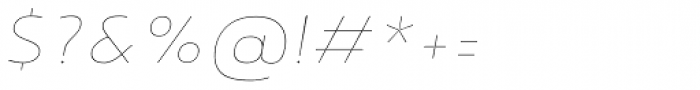 Noyh Thin Italic Font OTHER CHARS
