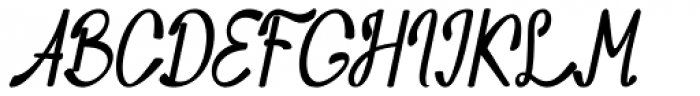 Nozomi Handwriting Script Bold Italic Font UPPERCASE