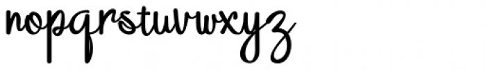 Nozomi Handwriting Script Bold Font LOWERCASE