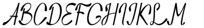 Nozomi Handwriting Script Italic Font UPPERCASE