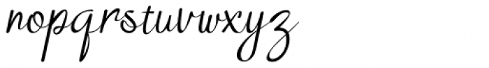 Nozomi Handwriting Script Italic Font LOWERCASE