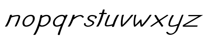 Nocturn-ExpandedRegular Font LOWERCASE