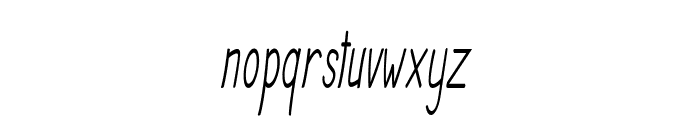 Nocturn-ExtracondensedRegular Font LOWERCASE