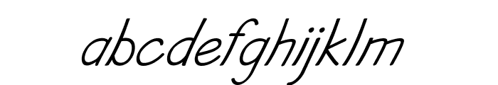 Nocturn-Italic Font LOWERCASE