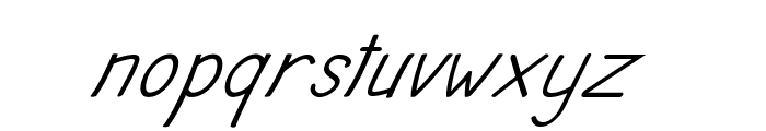 Nocturn-Italic Font LOWERCASE