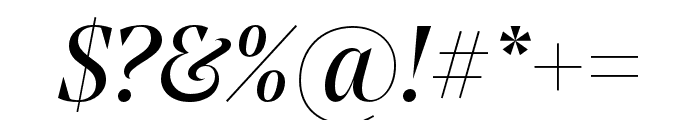 Noe Display Regular Italic Font OTHER CHARS